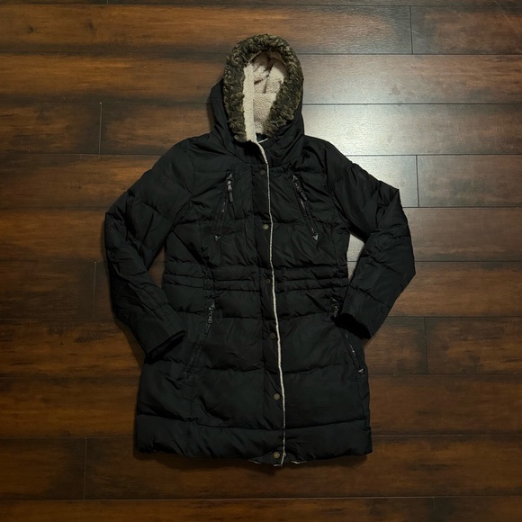Lauren Ralph Lauren Jackets & Blazers - Lauren Ralph Lauren Black Puffer Jacket with Faux Fur Hood